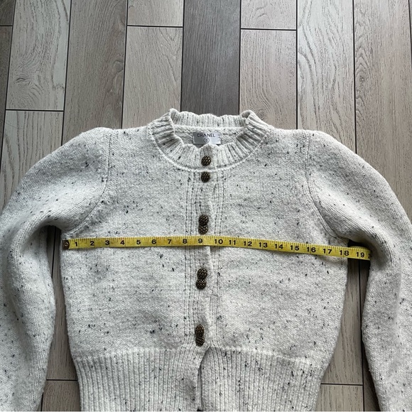 Women's Grey Button-Up Sweater - Picture 6 of 7